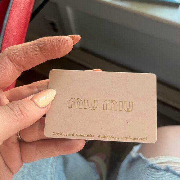 ❌Sold ❌Miu Miu denim and red leather bag | From Prada Japan - Picture 16 of 17